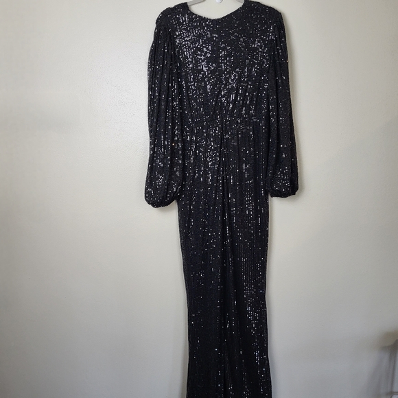 Baltic Born Black Sequin Jumpsuit - Picture 2 of 14